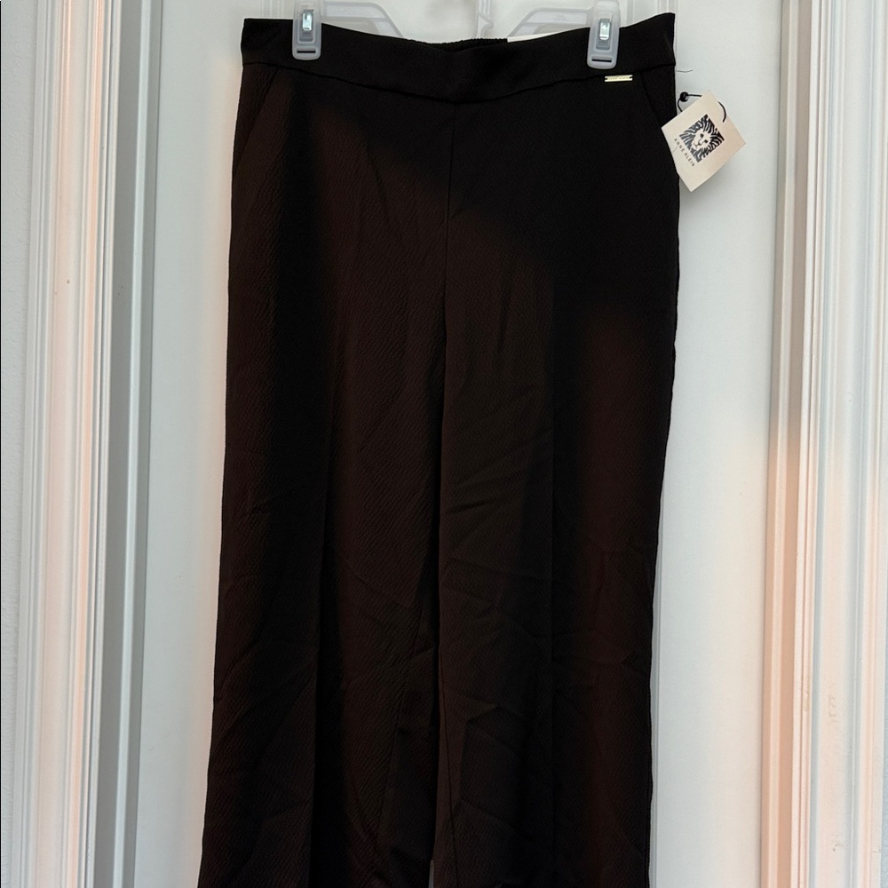 Anne Klein Black Wide Leg Pants
